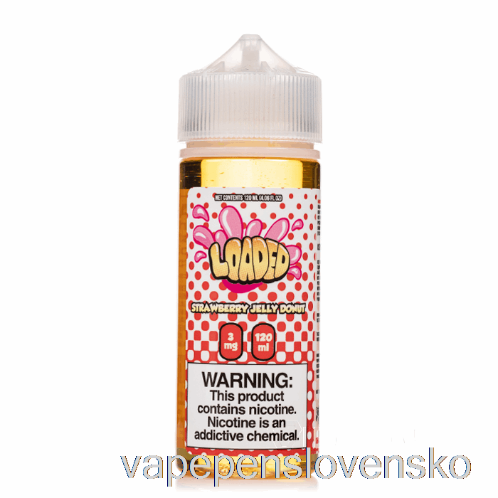 Jahodová želé Donut - Nabitý E-liquid - Neľútostné Výpary - 120 Ml 3mg Vape Bez Nikotinu